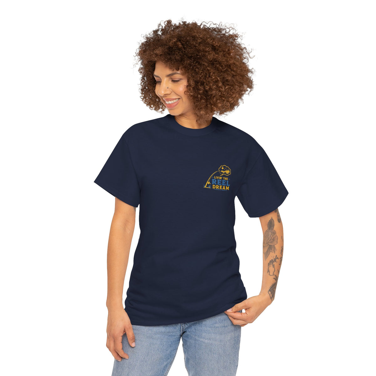 Reel Good Mates Livin' the Reel Dream  Cotton Fishing T-Shirt