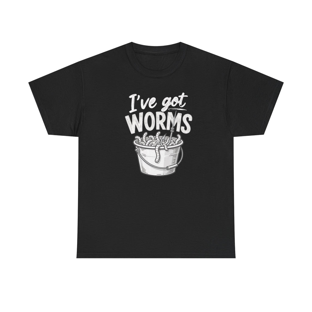Reel Good Mates I've Got Worms  Cotton Fishing T-Shirt