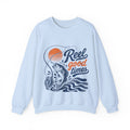 Reel Good Mates Reel Good Times Retro Fishing Sweatshirt