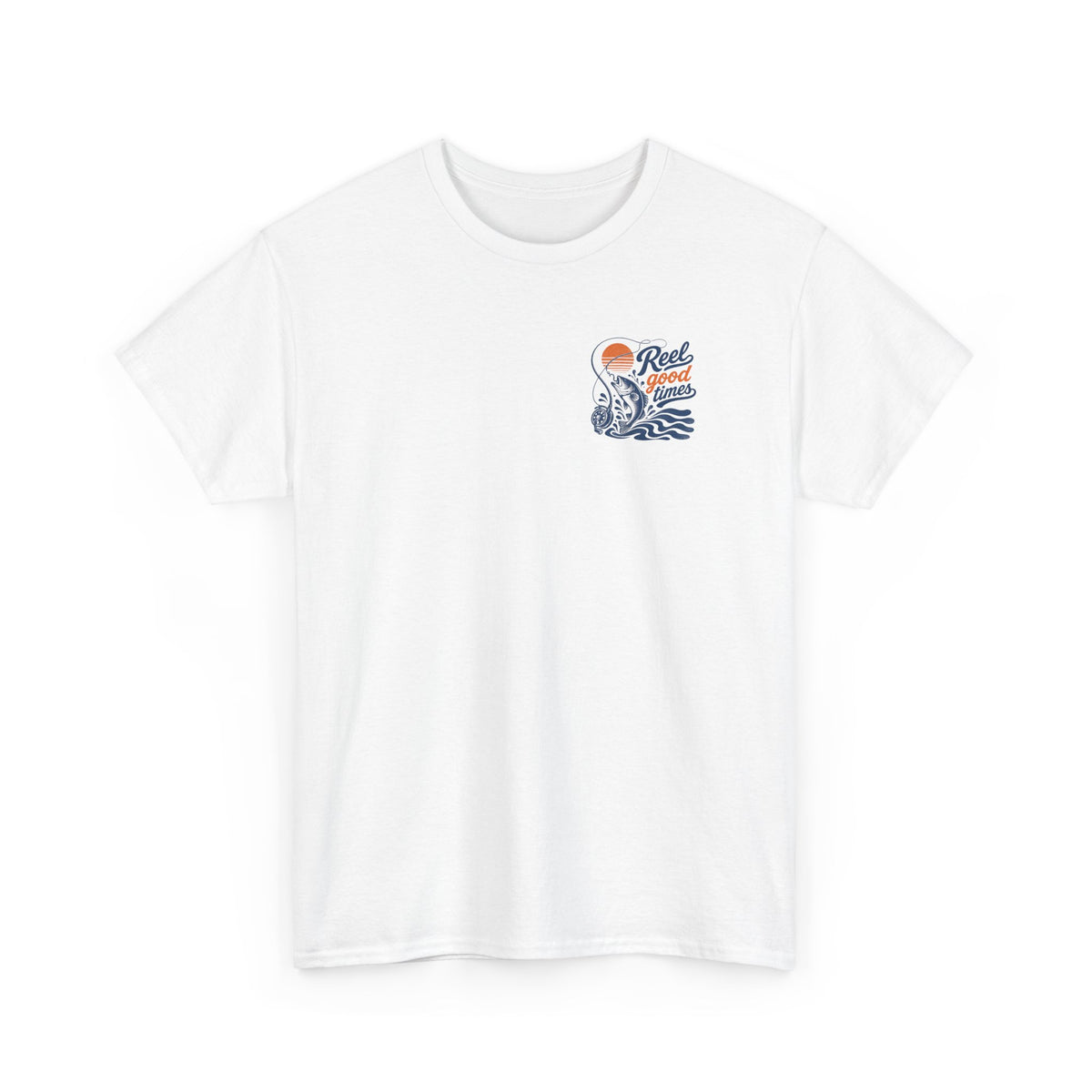 Reel Good Mates Reel Good Times Vintage  Cotton Fishing T-Shirt