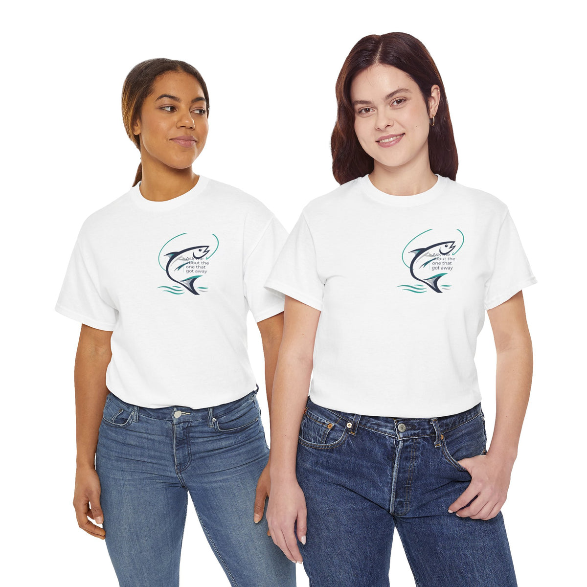 Reel Good Mates One That Got Away Shark  Cotton Fishing T-Shirt