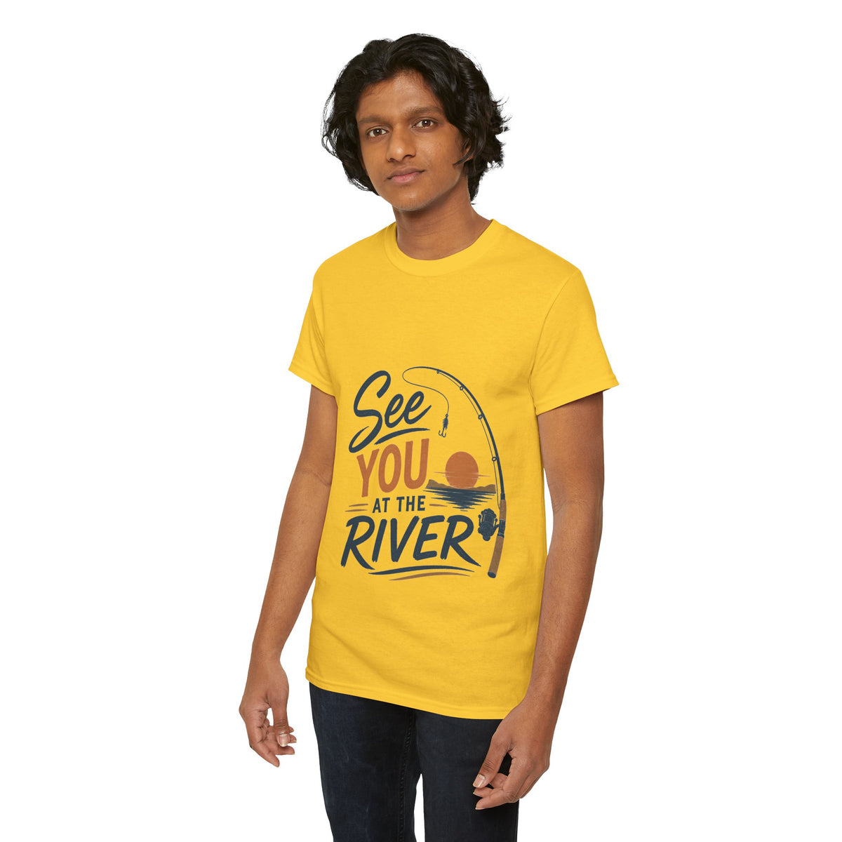 Reel Good Mates See You at the River  Cotton Fishing T-Shirt
