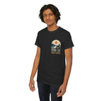 Reel Good Mates Fishing Yes Catching Maybe Heavy Cotton T-Shirt