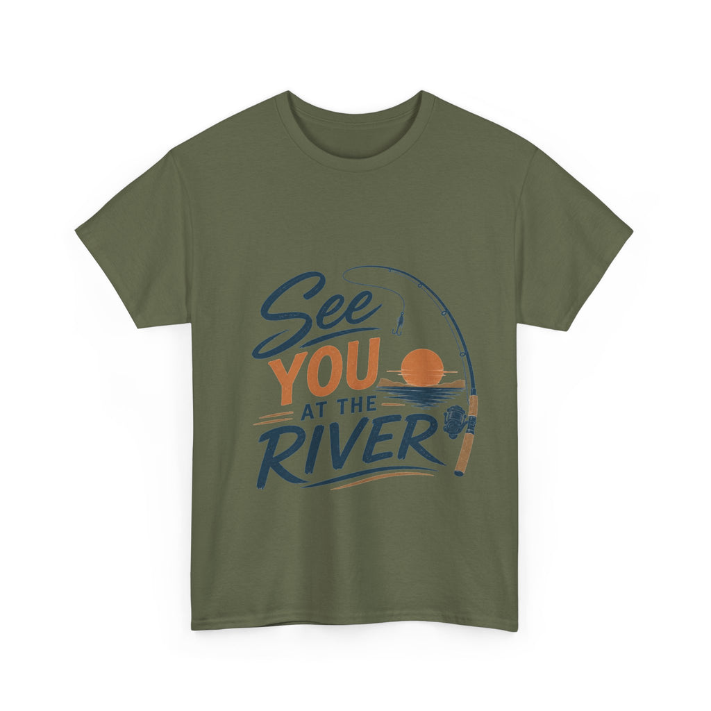 Reel Good Mates See You at the River  Cotton Fishing T-Shirt