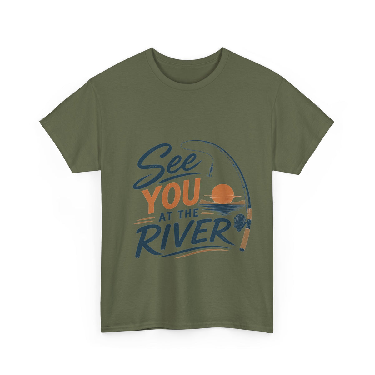 Reel Good Mates See You at the River  Cotton Fishing T-Shirt