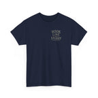 Reel Good Mates Hook Line & Stubby  Cotton Fishing T-Shirt