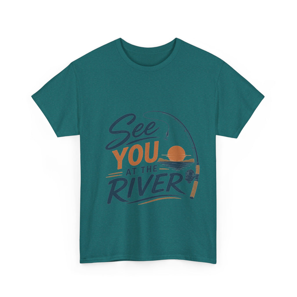 Reel Good Mates See You at the River  Cotton Fishing T-Shirt