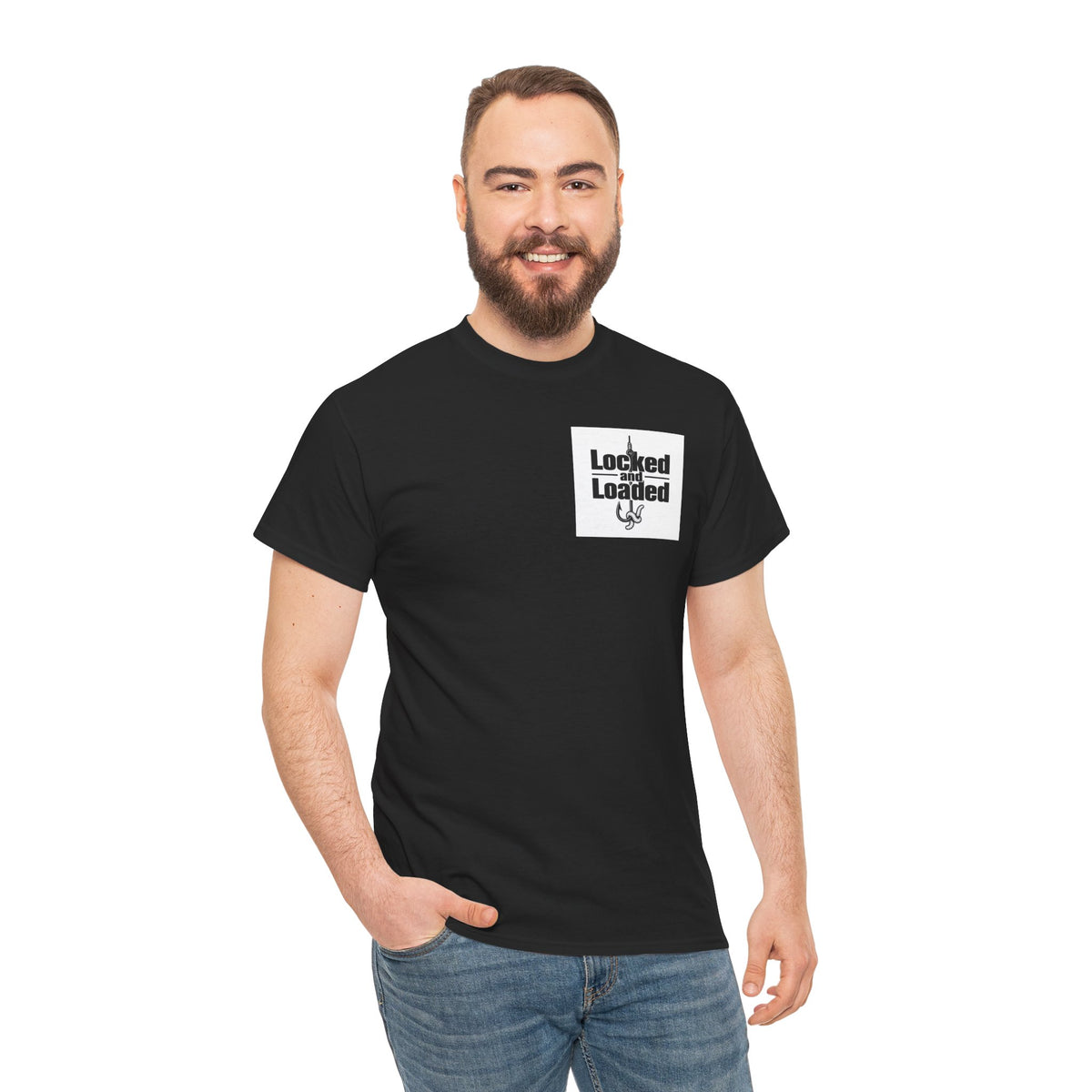 Reel Good Mates Locked & Loaded Logo Cotton Fishing T-Shirt