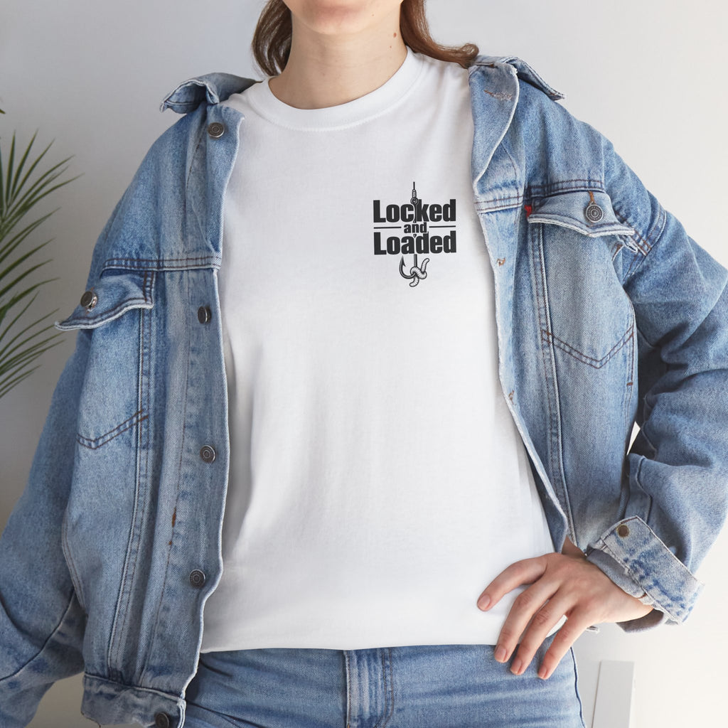 Reel Good Mates Locked & Loaded Logo Cotton Fishing T-Shirt