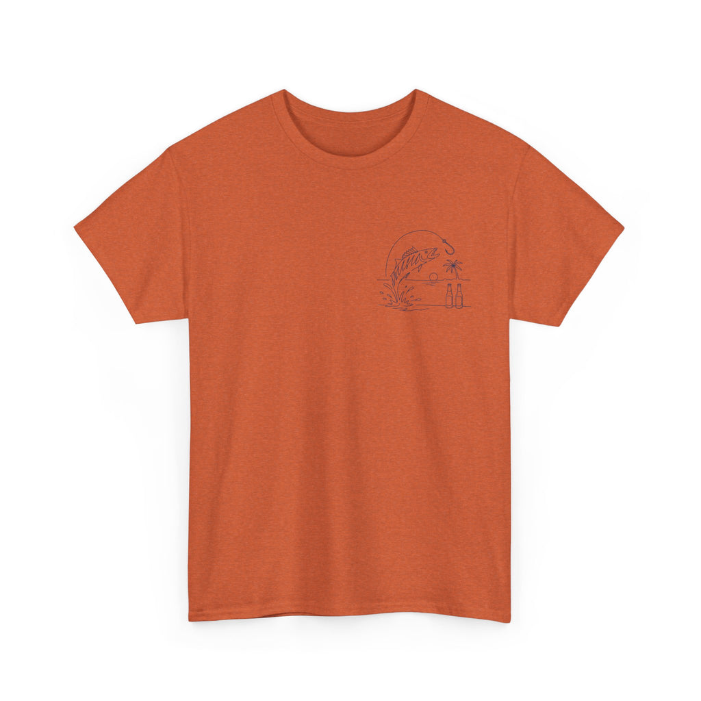 Reel Good Mates Beach Fishing Retro  Cotton Fishing T-Shirt