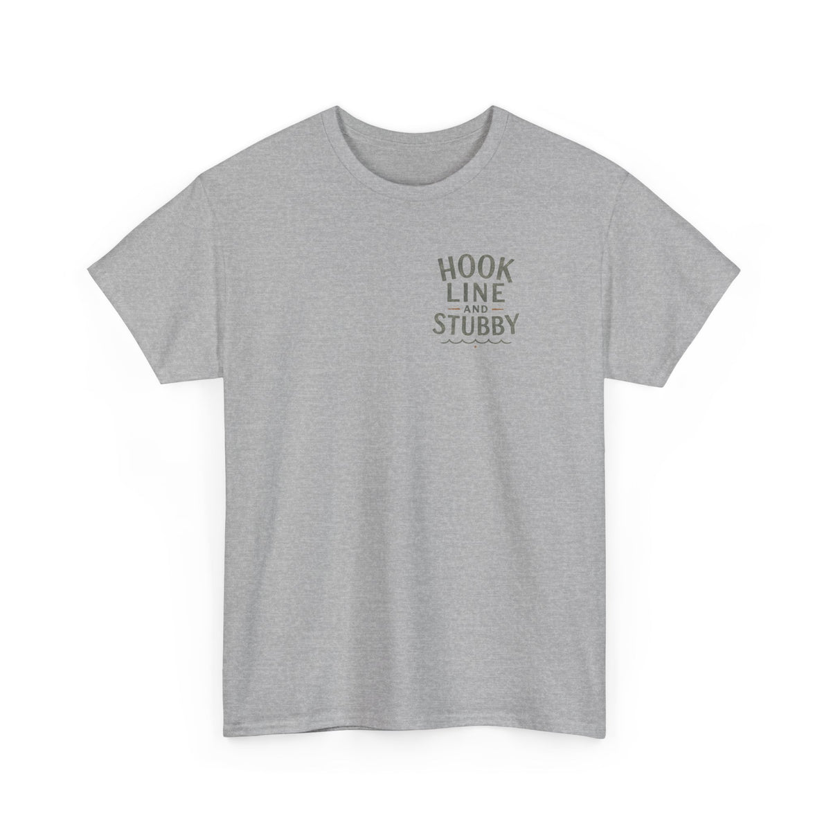 Reel Good Mates Hook Line & Stubby  Cotton Fishing T-Shirt
