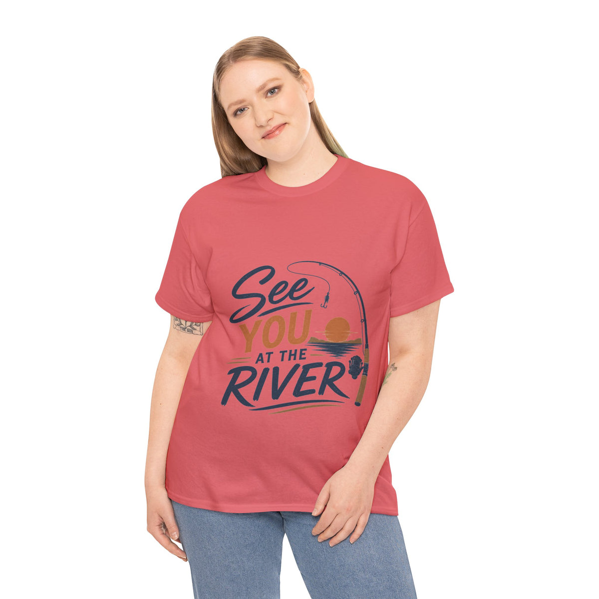 Reel Good Mates See You at the River  Cotton Fishing T-Shirt