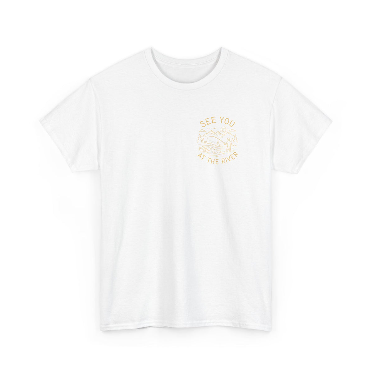Reel Good Mates See You at the River Minimal  Cotton Fishing T-Shirt