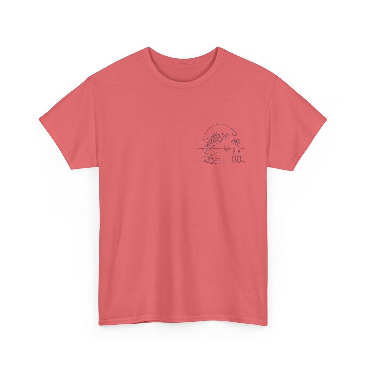 Reel Good Mates Beach Fishing Retro  Cotton Fishing T-Shirt