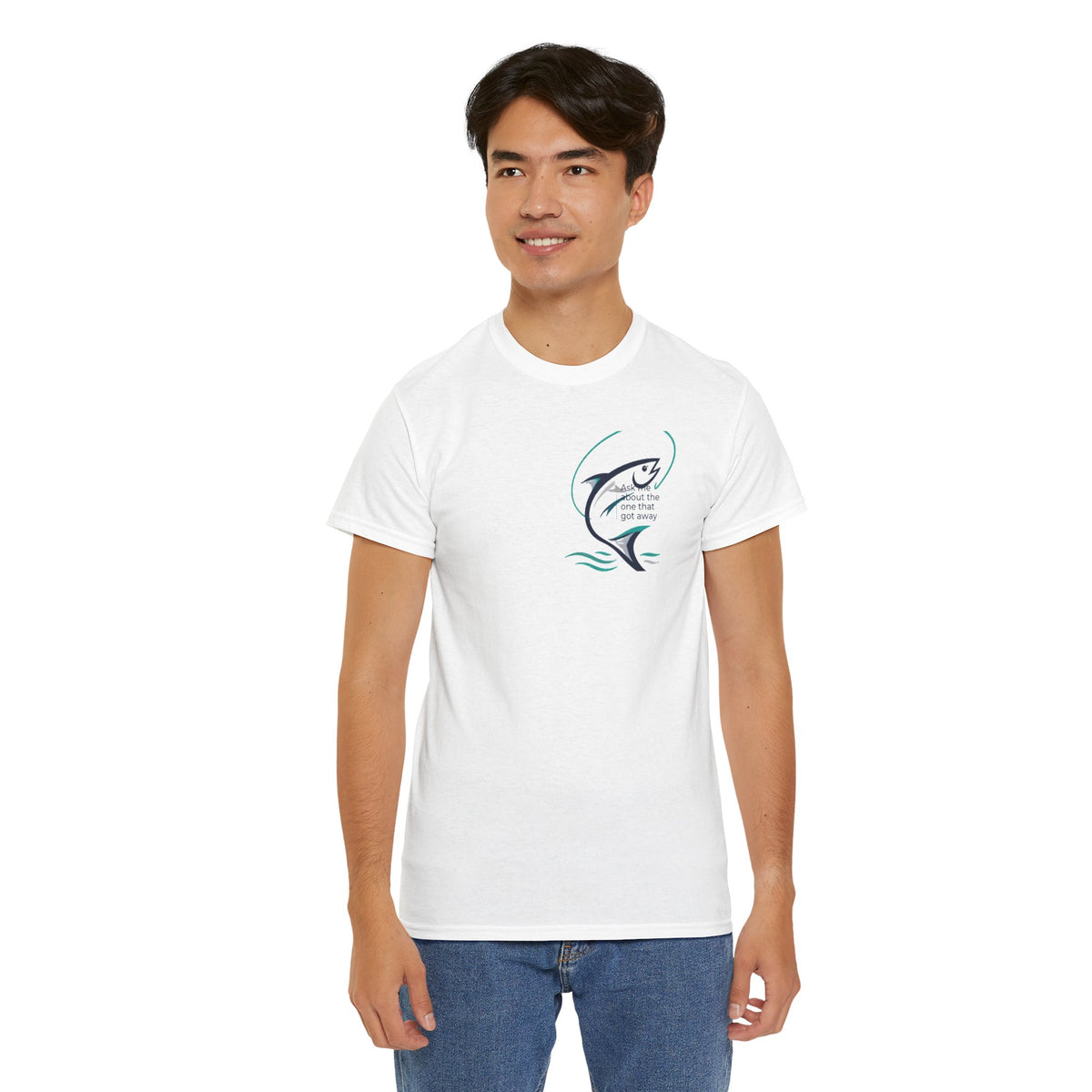 Reel Good Mates One That Got Away Shark  Cotton Fishing T-Shirt