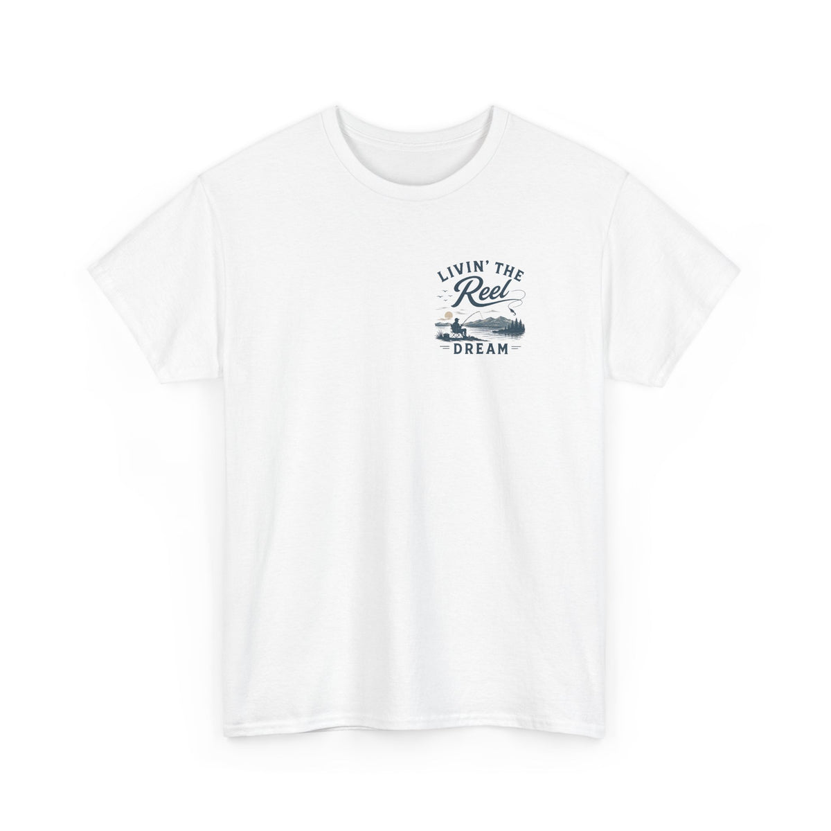 Reel Good Mates Livin' the Reel Dream Pocket  Cotton T-Shirt
