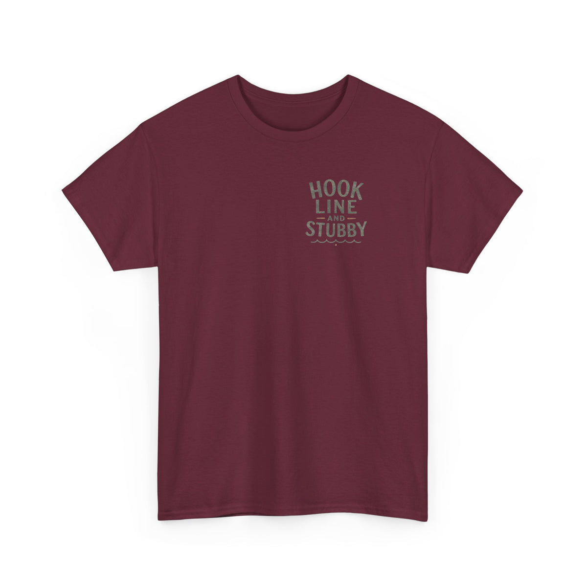 Reel Good Mates Hook Line & Stubby  Cotton Fishing T-Shirt