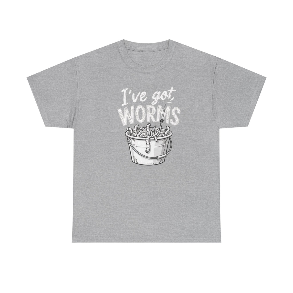 Reel Good Mates I've Got Worms  Cotton Fishing T-Shirt