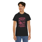 Reel Good Mates Weekend Forecast Graphic  Cotton Fishing T-Shirt