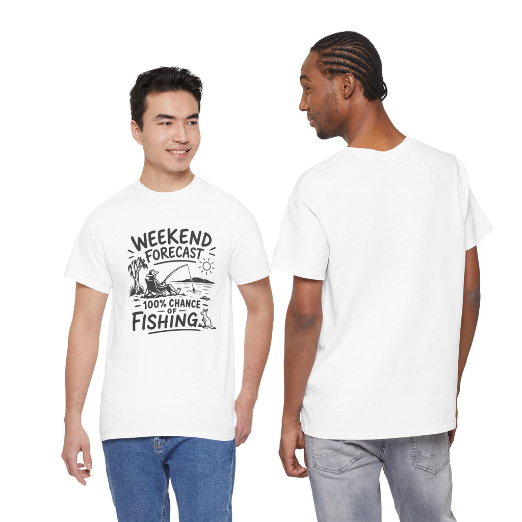 Reel Good Mates Weekend Forecast Gildan  Cotton Fishing T-Shirt