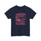 Reel Good Mates Weekend Forecast Graphic  Cotton Fishing T-Shirt