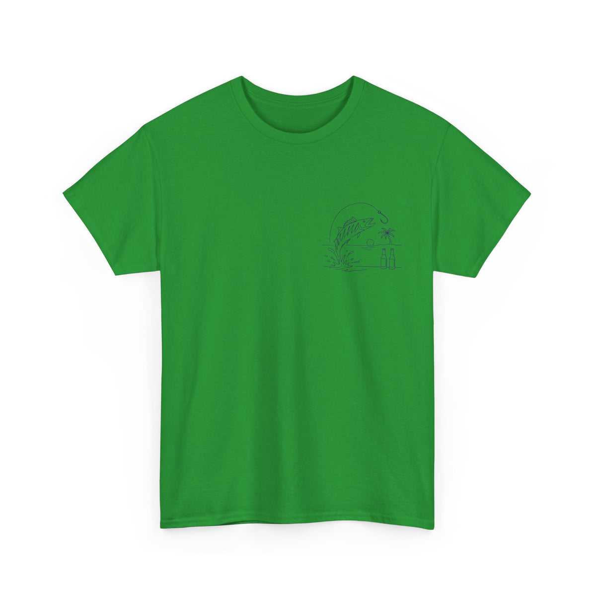 Reel Good Mates Beach Fishing Retro  Cotton Fishing T-Shirt