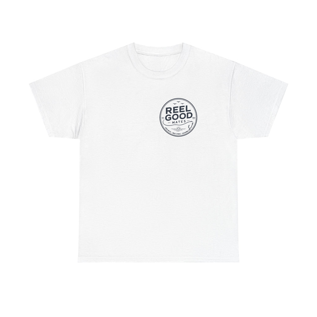 Reel Good Mates Reel Good Fishing Vintage  Cotton T-Shirt