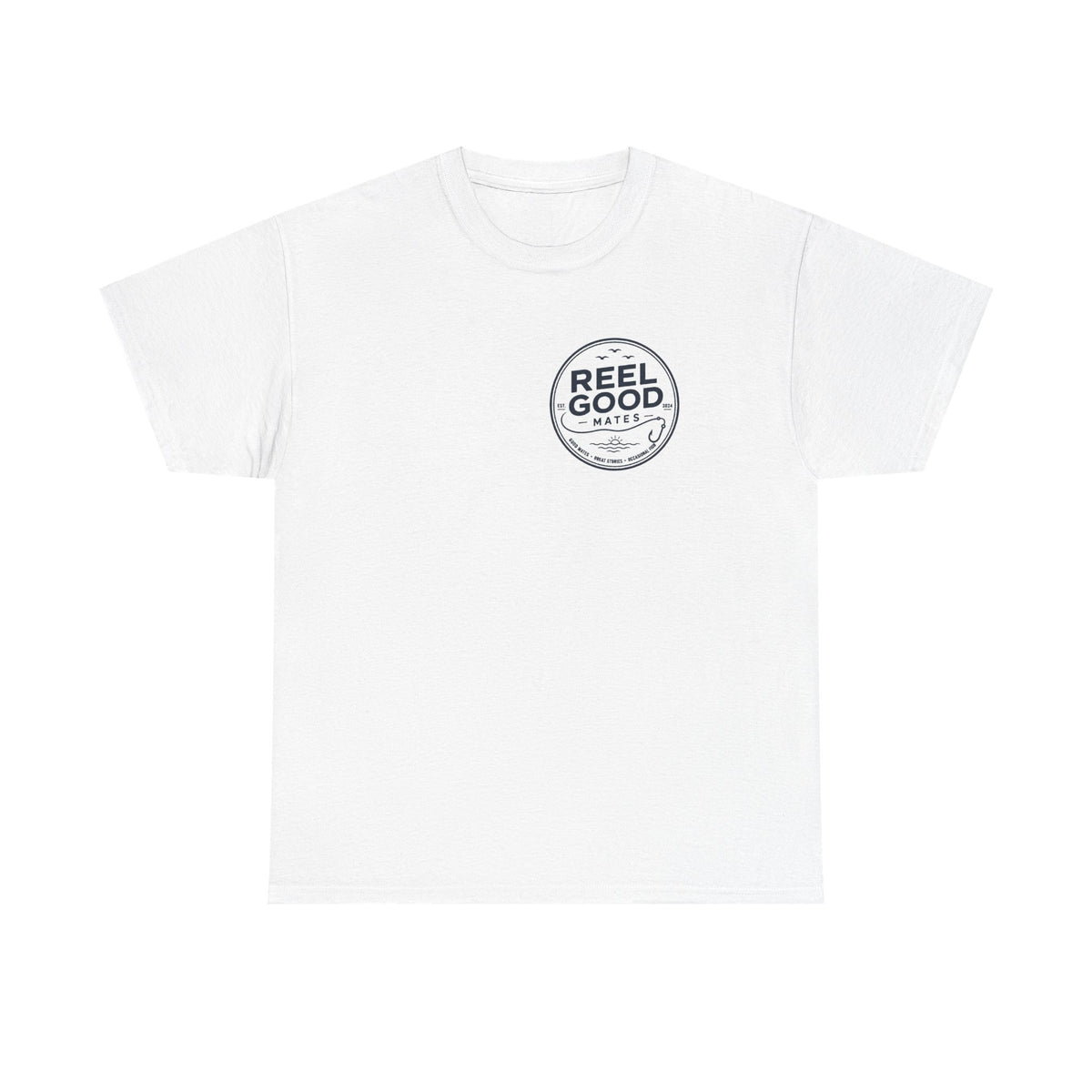 Reel Good Mates Reel Good Fishing Vintage  Cotton T-Shirt