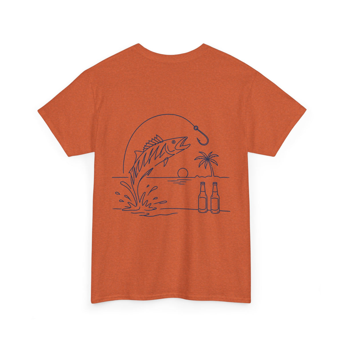 Reel Good Mates Beach Fishing Retro  Cotton Fishing T-Shirt