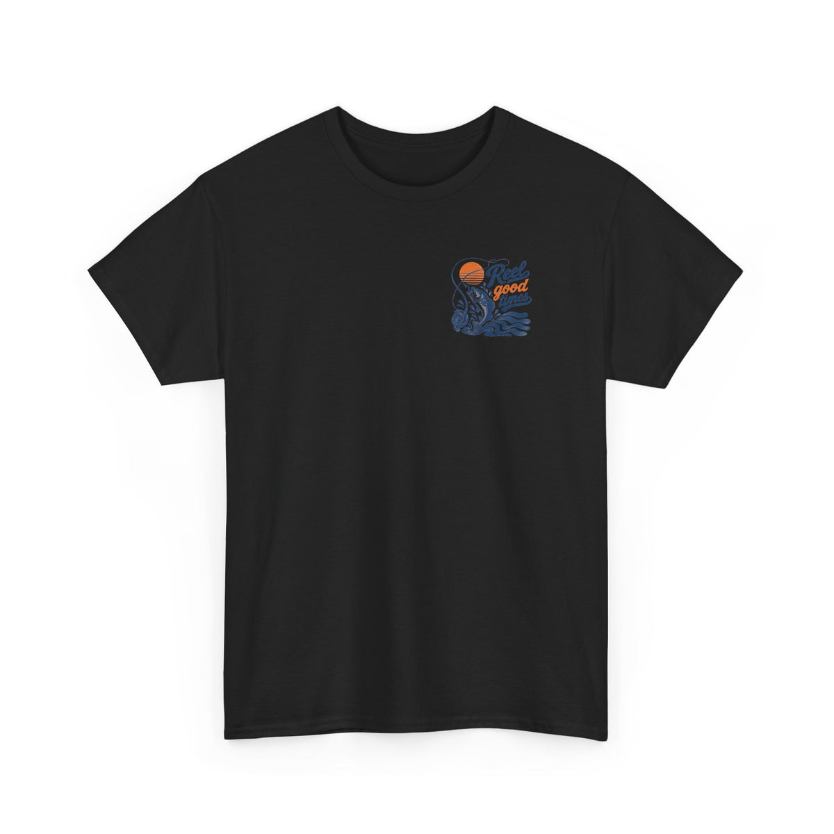 Reel Good Mates Reel Good Times Vintage  Cotton Fishing T-Shirt