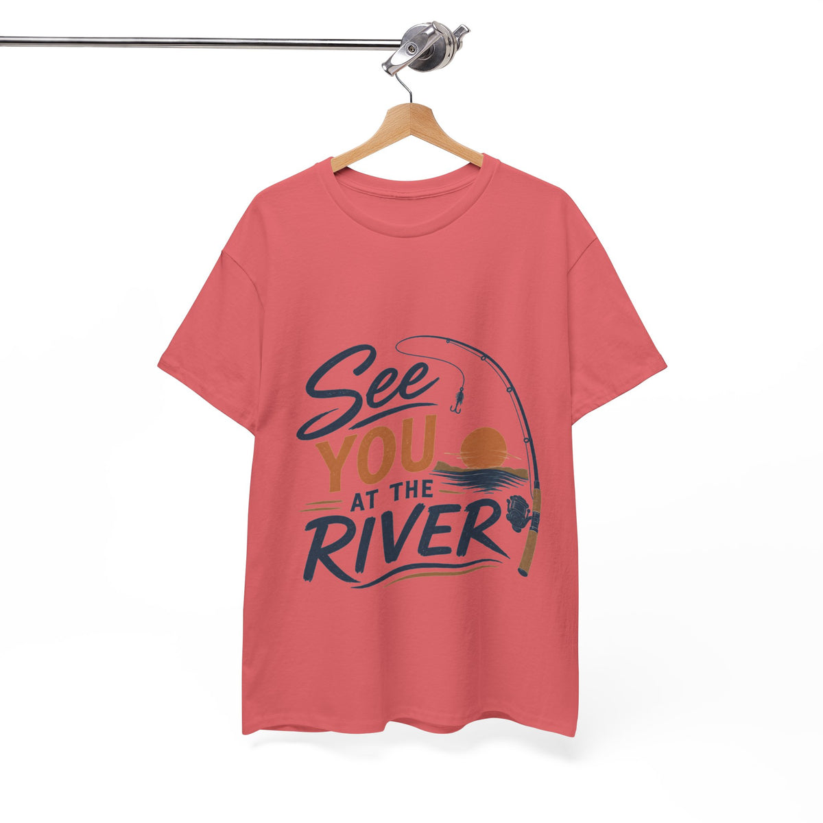 Reel Good Mates See You at the River  Cotton Fishing T-Shirt