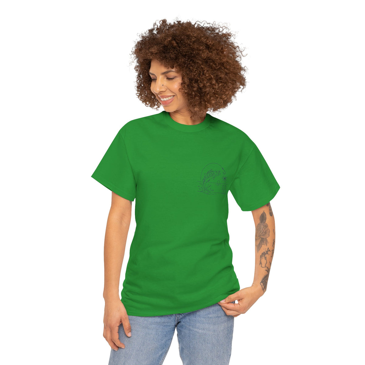 Reel Good Mates Beach Fishing Retro  Cotton Fishing T-Shirt