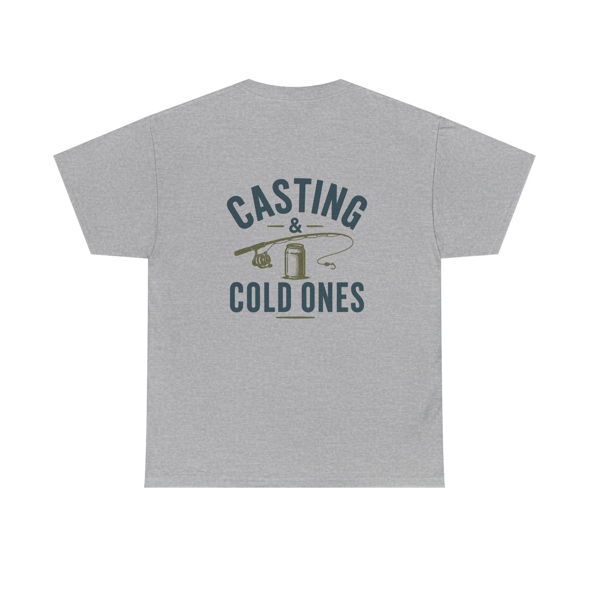 Reel Good Mates Casting & Cold Ones  Cotton Fishing T-Shirt