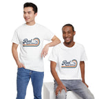 Reel Good Mates Reel Good Times Retro Wave  Cotton T-Shirt