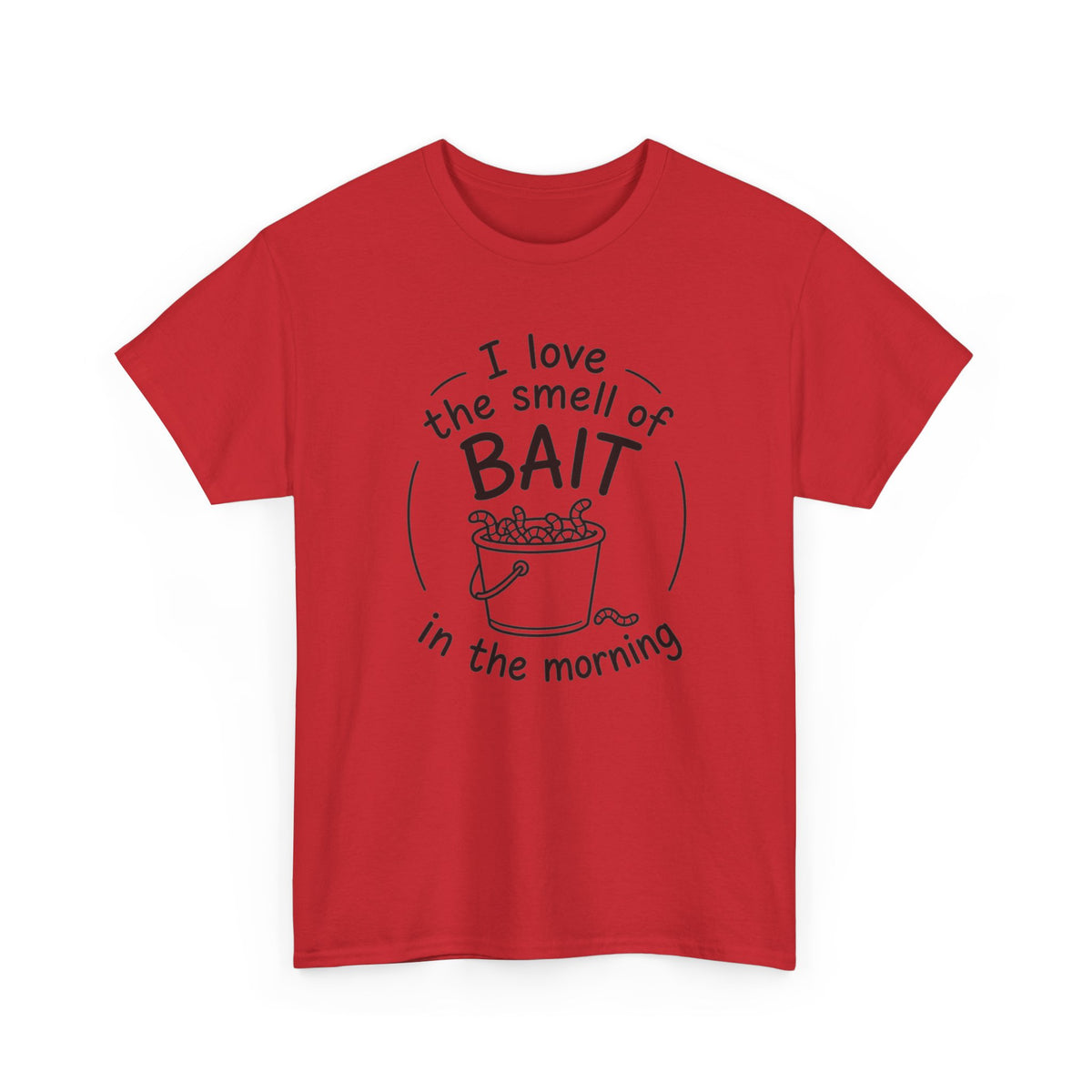Reel Good Mates Smell of Bait Graphic  Cotton Fishing T-Shirt