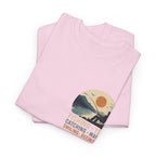 Reel Good Mates Fishing Yes Catching Maybe Heavy Cotton T-Shirt