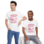 Reel Good Mates Weekend Forecast Graphic  Cotton Fishing T-Shirt