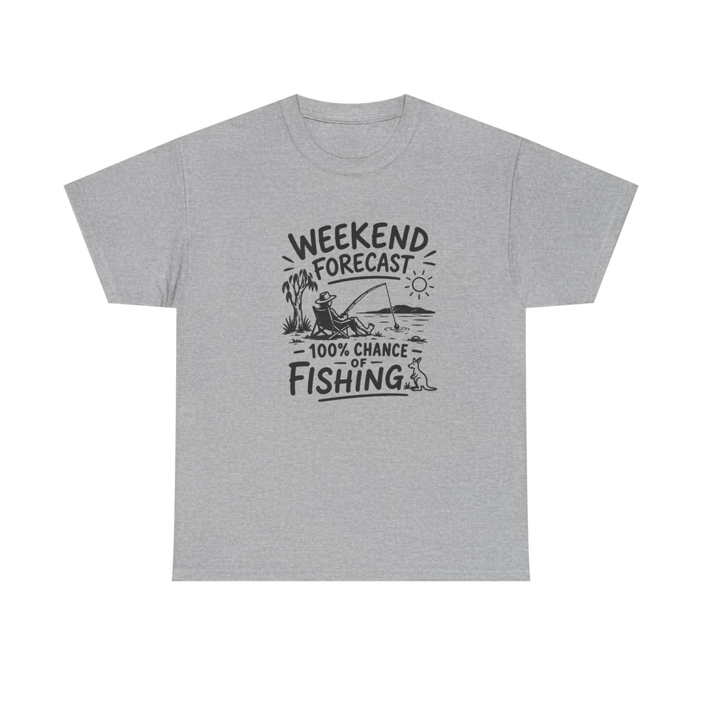 Reel Good Mates Weekend Forecast Gildan  Cotton Fishing T-Shirt