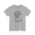 Reel Good Mates Smell of Bait Graphic  Cotton Fishing T-Shirt