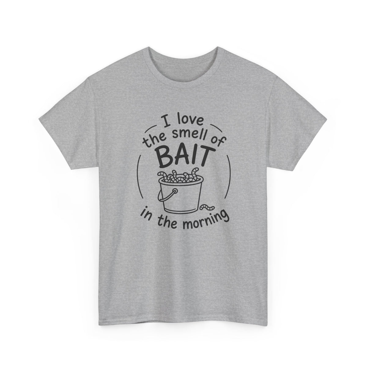 Reel Good Mates Smell of Bait Graphic  Cotton Fishing T-Shirt