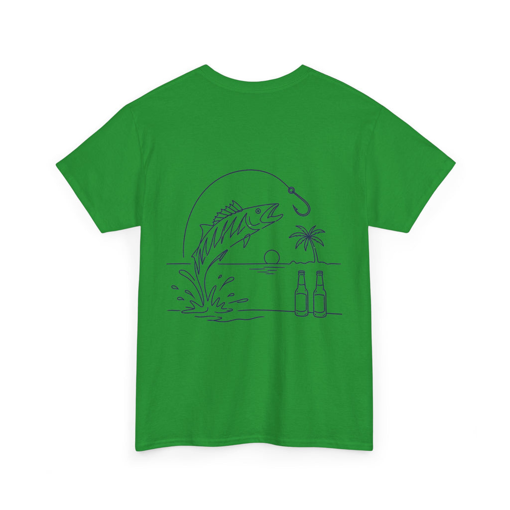 Reel Good Mates Beach Fishing Retro  Cotton Fishing T-Shirt