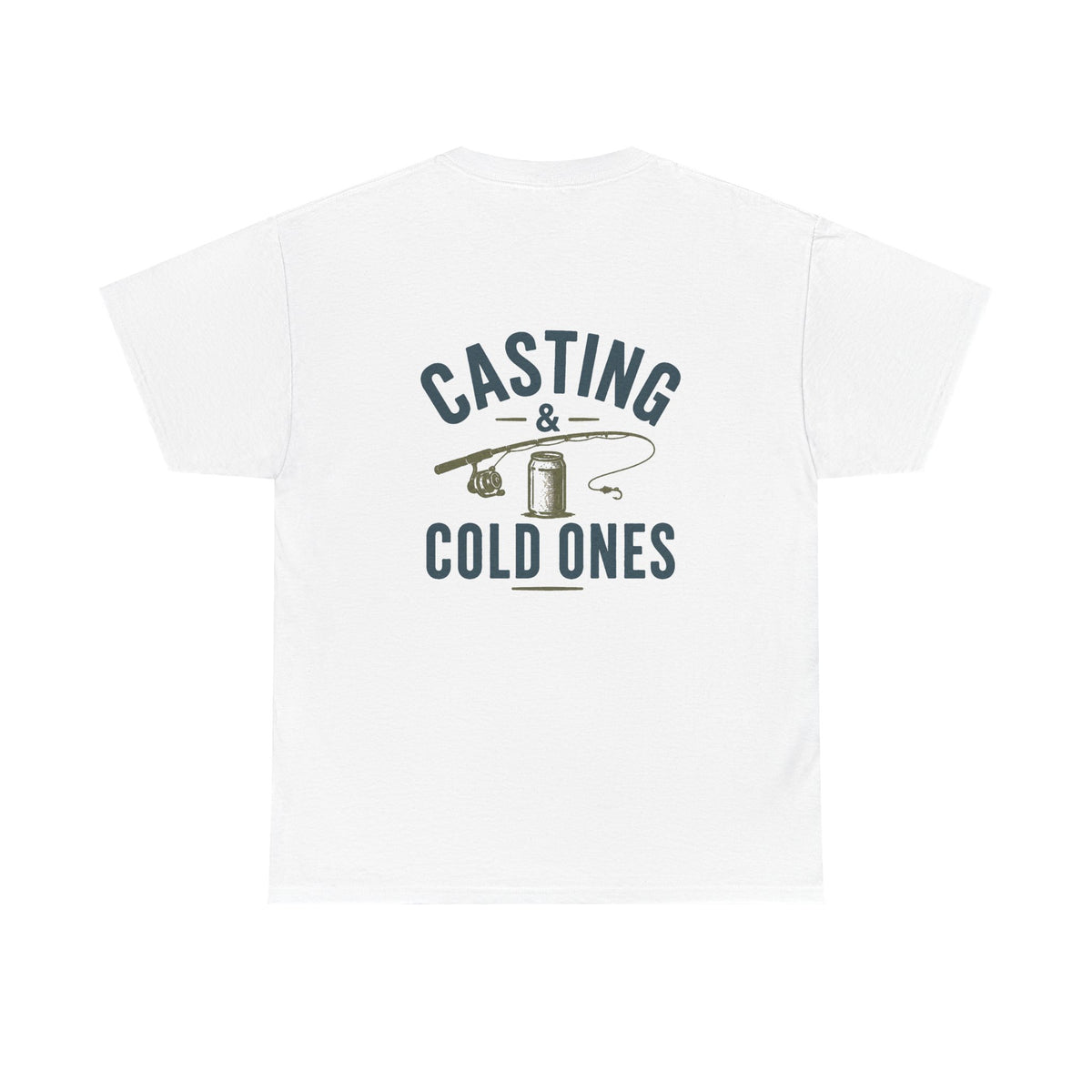 Reel Good Mates Casting & Cold Ones  Cotton Fishing T-Shirt
